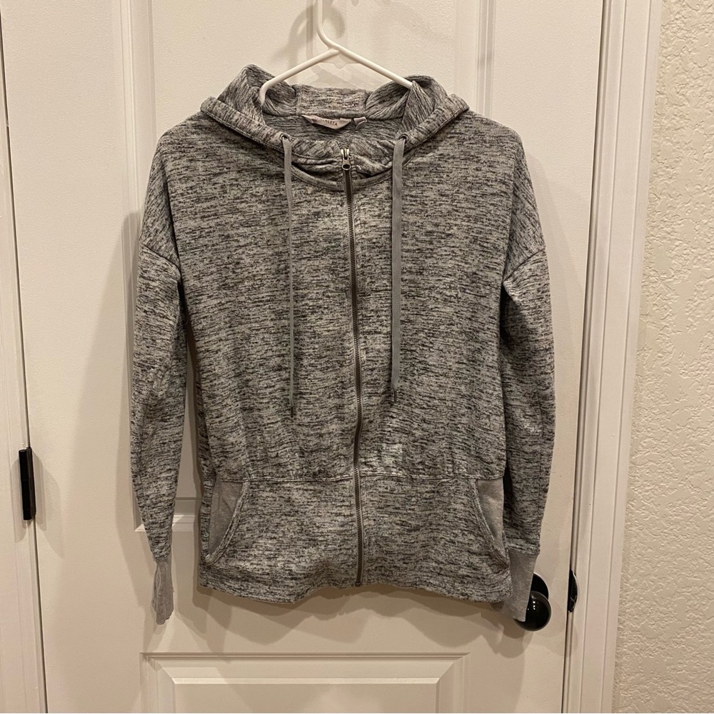 Athleta super comfy Gray Zip-Up Hoodie